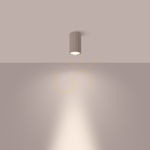 Plafon IVAR taupe LED 3000K - THORO small 2