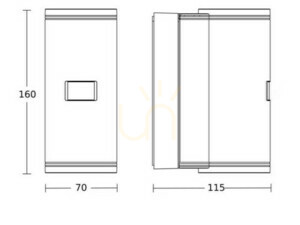 Oprawa elewacyjna z czujnikiem ruchu i zmierzchu  L940 S PIR 14.5W 2xGU-10 3000K,  1240lm IP44  IK03 230V antracyt / aluminium, tworzywo small 3