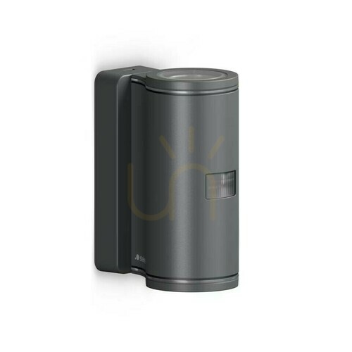 Sprawdź Oprawa elewacyjna z czujnikiem ruchu i zmierzchu  L940 S PIR 14.5W 2xGU-10 3000K,  1240lm IP44  IK03 230V antracyt / aluminium, tworzywo
