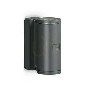 Oprawa elewacyjna z czujnikiem ruchu i zmierzchu  L940 S PIR 14.5W 2xGU-10 3000K,  1240lm IP44  IK03 230V antracyt / aluminium, tworzywo small 0