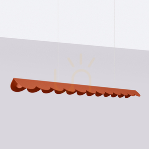 Lampa wisząca BISCUIT ochra czerwona LED 3000K - THORO small 1
