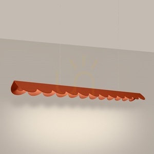 Lampa wisząca BISCUIT ochra czerwona LED 3000K - THORO small 2