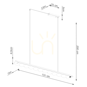 Lampa wisząca BISCUIT ochra czerwona LED 3000K - THORO small 9