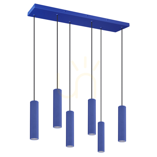 Sprawdź Lampa wisząca IVAR 6L ultramaryna LED 3000K - THORO