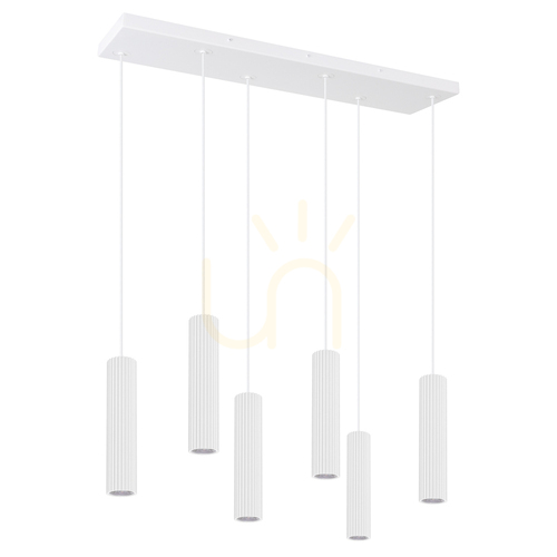Sprawdź Lampa wisząca IVAR 6L biała LED 4000K - THORO
