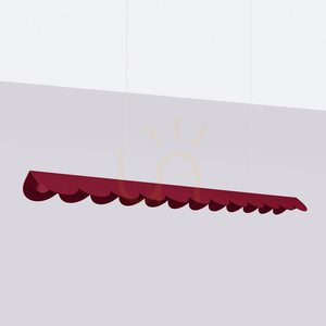 Lampa wisząca BISCUIT LED 16W 3178lm 4000K CRI98 burgund 131 cm TH.657 Thoro small 1