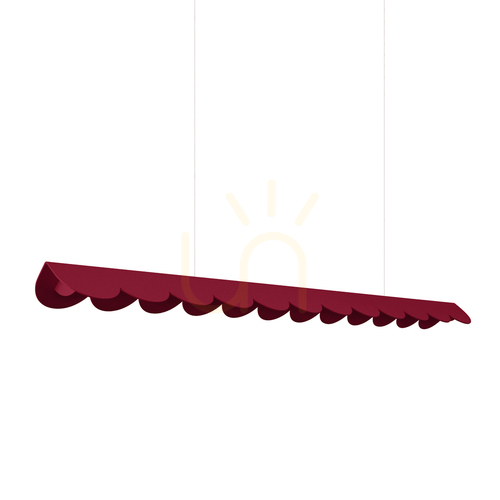 Sprawdź Lampa wisząca BISCUIT LED 16W 3178lm 4000K CRI98 burgund 131 cm TH.657 Thoro