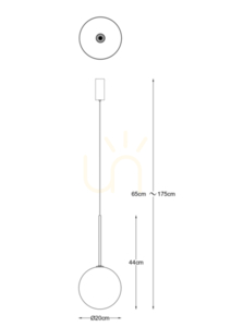 Lampa wisząca Zuma Line MILAN P0606-01B-2GAC Złoty 1xG4 small 1