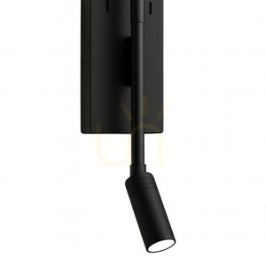 Kinkiet TORCH czarny, LED 6 W + 3 W, 4000 K, z uchylnym punktem do czytania small 1