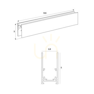 Kątownik 90° do szynoprzewodu Max Light MICRO11 NT0008 czarny small 0
