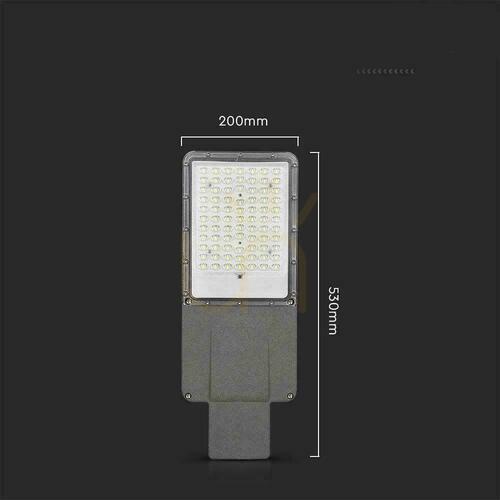Sprawdź Naświetlacz Oprawa Uliczna LED Solarna V-TAC BRIDGELUX CHIP IP65 Pilot LiFePO4 Panel 40W VT-15111ST 6500K 2500lm