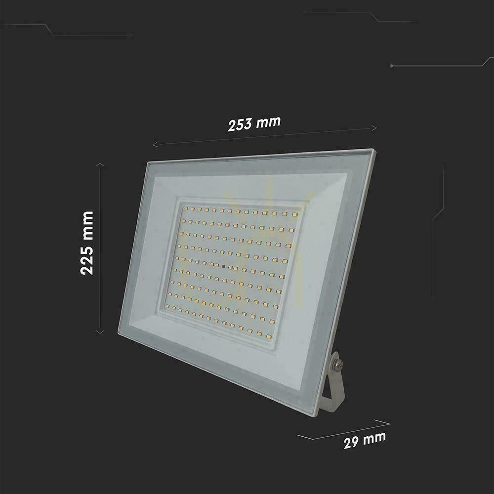 Wyświetl Projektor LED V-TAC 100W LED SMD 6500K Biały VT-44109 6500K 8150lm Projektor LED V-TAC 100W LED SMD 6500K Biały VT-44109 6500K 8150lm