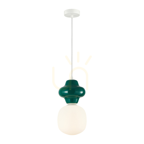 Sprawdź Lampa wisząca Italux Latera zielona szklano-ceramiczna E14 PND-94331-1L-GRN
