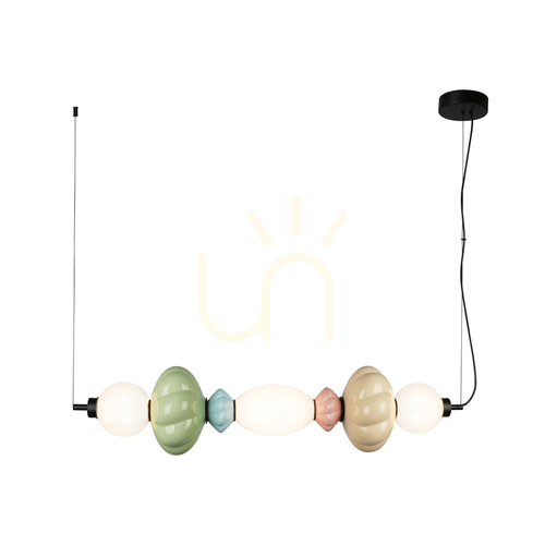 Sprawdź Lampa wisząca Italux Tordi LED wielokolorowa szkło ceramika PND-94721-3A-MLTI