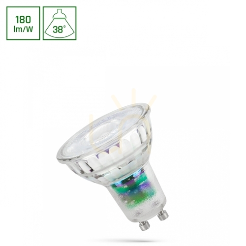 Sprawdź Led Gu10 230 V 2.5 W Smd A Class Nw Z Soczewką Szklana 38st Spectrum