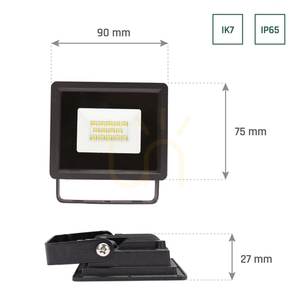 Naświetlacz LED SpectrumLED NOCTIS LUX 3 10 W 6000 K IP65 czarny small 6