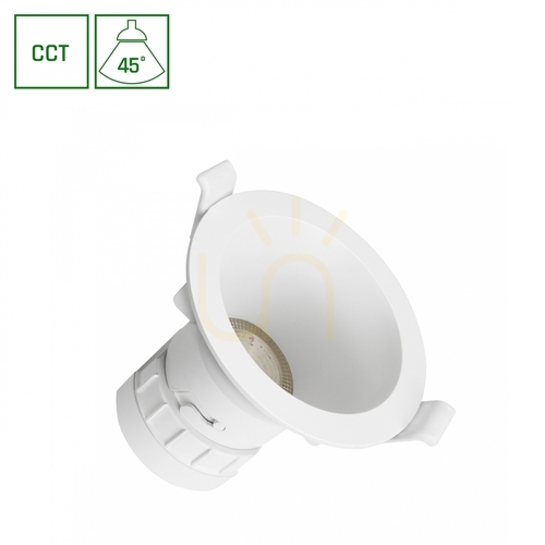Sprawdź Fiale Core Complete Downlight 7 W Cct 230 V 45 St Ip20 Ugr<19 Fi90 X85 Mm Biały Okrągła