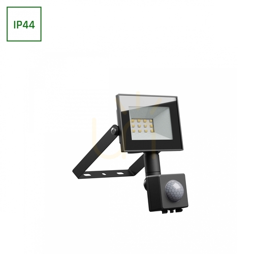 Sprawdź Noctis Lux 4 Naświetlacz 10 W Ww 230 V Ip44 94x150x53mm Czarny Czujnik Ruchu Pir