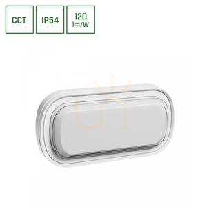 Pastilo 15 W 3 Cct 230 V 120st Ip54 Ik10 266x137x47mm Biały Owalna small 0