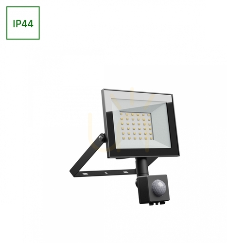 Sprawdź Noctis Lux 4 Naświetlacz 30 W Cw 230 V Ip44 141x185x53mm Czarny Czujnik Ruchu Pir