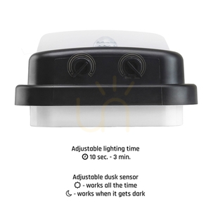 Enigo Led Pir 20 W Nw 230 V 180 St Ip54 300x150x86 Mm Biały/Czarny Prostokątna Elewacyjna small 5