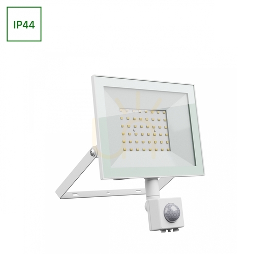 Sprawdź Noctis Lux 4 Naświetlacz 50 W Ww 230 V Ip44 176x221x53mm Biały Czujnik Ruchu Pir