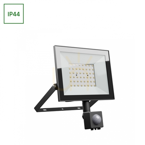 Sprawdź Noctis Lux 4 Naświetlacz 50 W Ww 230 V Ip44 176x221x53mm Czarny Czujnik Ruchu Pir