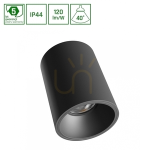 Orbito Natynkowa 10 W Nw 230 V 40 St Ip44 Ugr<19 Ra90 Fi75 X100 Mm Czarny Okrągła 5 Lat small 0