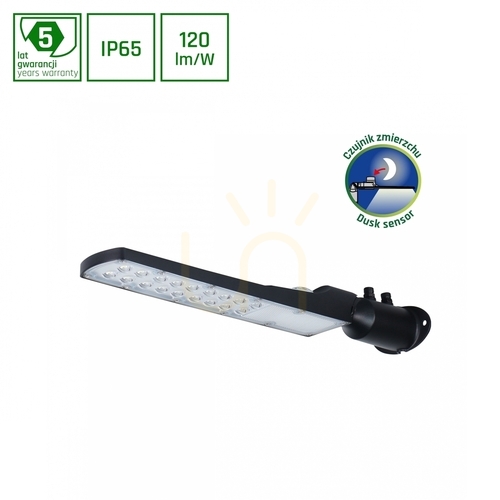 Sprawdź Streetos Slim 50 W Nw 230 V 140/85st Ip65 505x109x76mm Czarny 5 Lat Gw. Spectrum