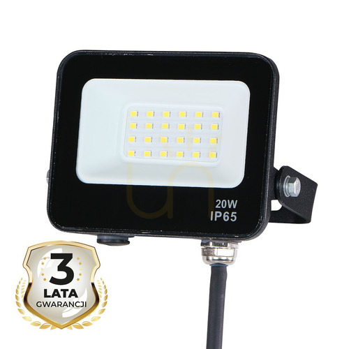 Sprawdź Czarny Naświetlacz Led 20 W 4000 K IP65