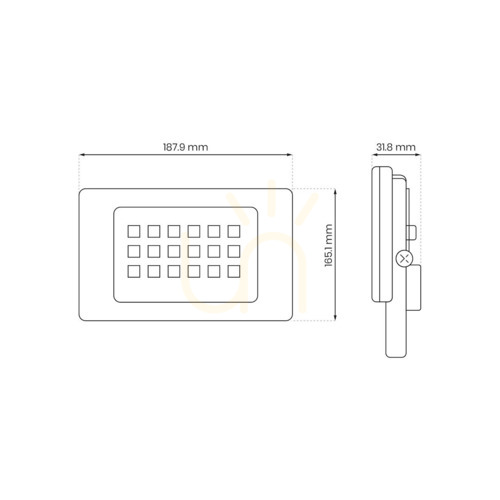 Sprawdź Czarny Naświetlacz Led 50 W 4000 K IP65