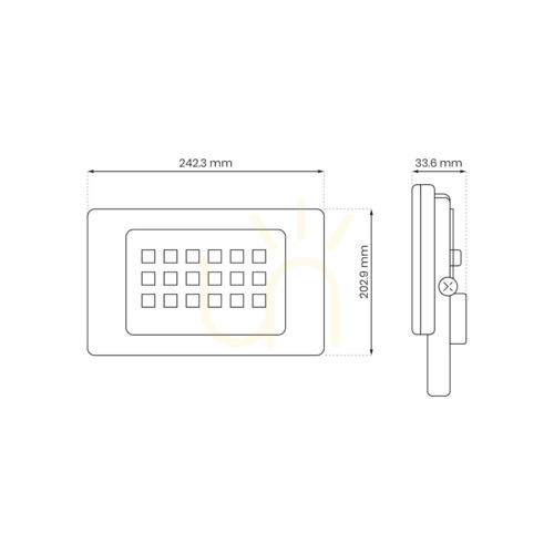 Sprawdź Czarny Naświetlacz Led 100 W 4000 K IP65