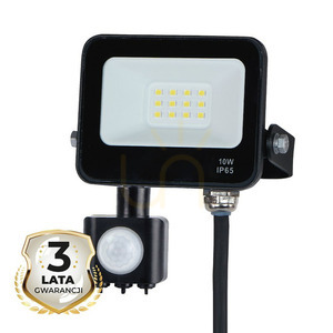 Czarny Naświetlacz Led 10 W 4000 K Pir IP65 0 Czarny Naświetlacz Led 10 W 4000 K Pir IP65 small 0