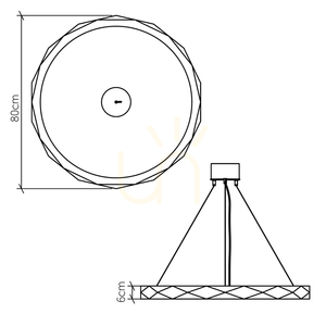 Lampa wisząca LED ANGULAR QUINTIESSE small 2