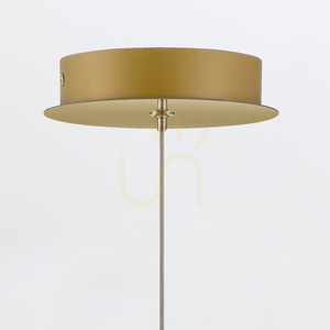 Lampa wisząca ATOMO - 1 źródło światła - Szczotkowane złoto QUINTIESSE small 4
