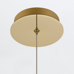 Lampa wisząca ATOMO - 1 źródło światła - Szczotkowane złoto QUINTIESSE small 6