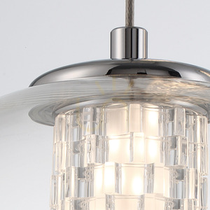 Lampa wisząca ATOMO - 1 źródło światła - Polerowany chrom QUINTIESSE small 3