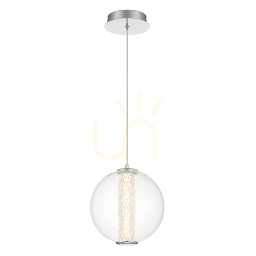 Sprawdź Lampa wisząca ATOMO - 1 źródło światła - Polerowany chrom QUINTIESSE