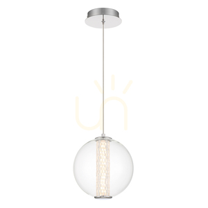 Lampa wisząca ATOMO - 1 źródło światła - Polerowany chrom QUINTIESSE small 0