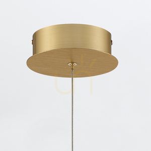 Lampa wisząca BARLETTA - 1 źródło światła - Szczotkowane złoto QUINTIESSE 3 Lampa wisząca BARLETTA - 1 źródło światła - Szczotkowane złoto QUINTIESSE small 3