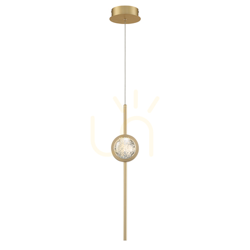 Sprawdź Lampa wisząca BARLETTA - 1 źródło światła - Szczotkowane złoto QUINTIESSE