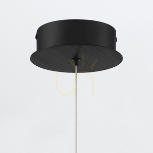 Lampa wisząca BARLETTA - 1 źródło światła - Matowa czerń QUINTIESSE small 3