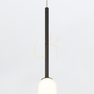 Lampa wisząca CUMBERLAND - 1 źródło światła - Matowa czerń QUINTIESSE small 1