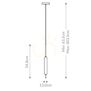 Lampa wisząca CUMBERLAND - 1 źródło światła - Matowa czerń QUINTIESSE small 2