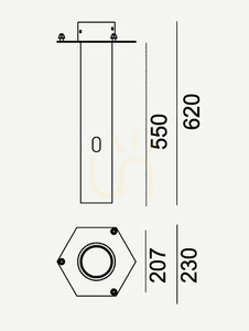 Adapter do fundamentu betonowego 108 - NORLYS small 1