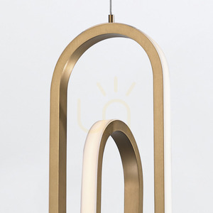 Lampa wisząca DEMARK - Szczotkowane złoto QUINTIESSE small 3