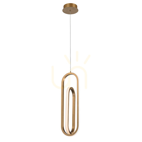 Sprawdź Lampa wisząca DEMARK - Szczotkowane złoto QUINTIESSE