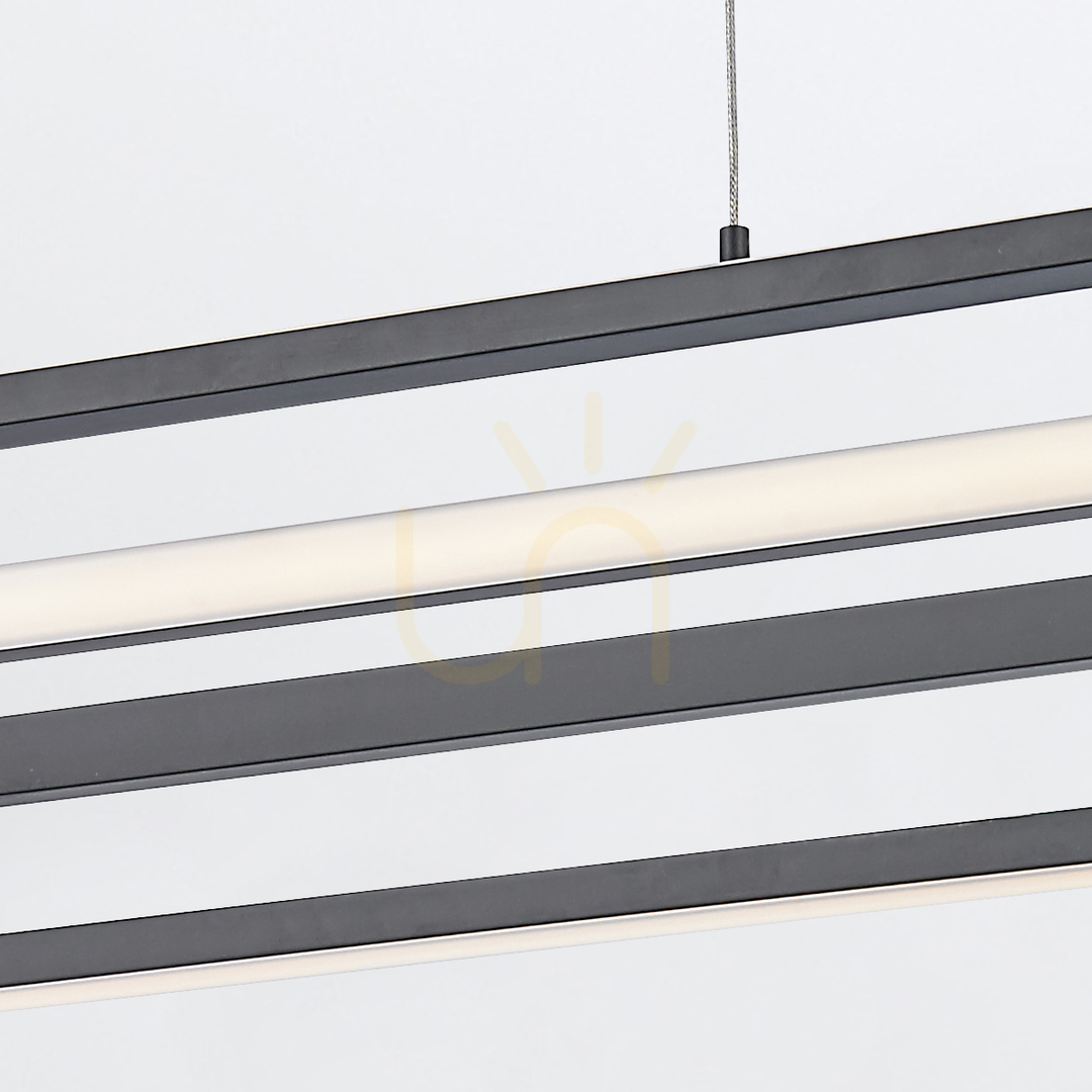 Obejrzyj Lampa wyspowa DEMARK - Matowa czerń QUINTIESSE Lampa wyspowa DEMARK - Matowa czerń QUINTIESSE