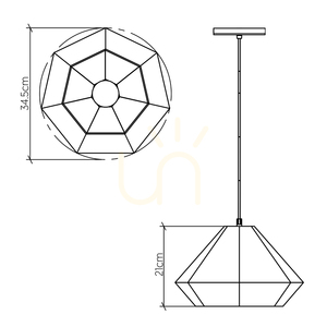 Lampa wisząca DIAMOND QUINTIESSE 2 Lampa wisząca DIAMOND QUINTIESSE small 2