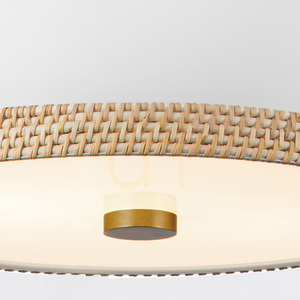 Lampa wisząca DORAL - 2 źródła światła - Matowa biel, vintage mosiądz QUINTIESSE small 6